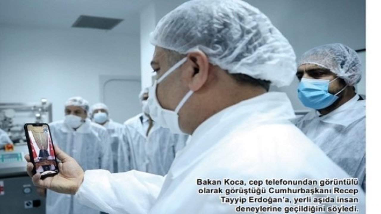 Sağlık Bakanı Koca ‘yerli aşı müjdesi’ni ÇOSB’den verdi