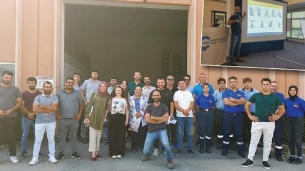 ÇOSB çalışanlarına ‘Yüksekte Güvenli Çalışma’ eğitimi verildi.