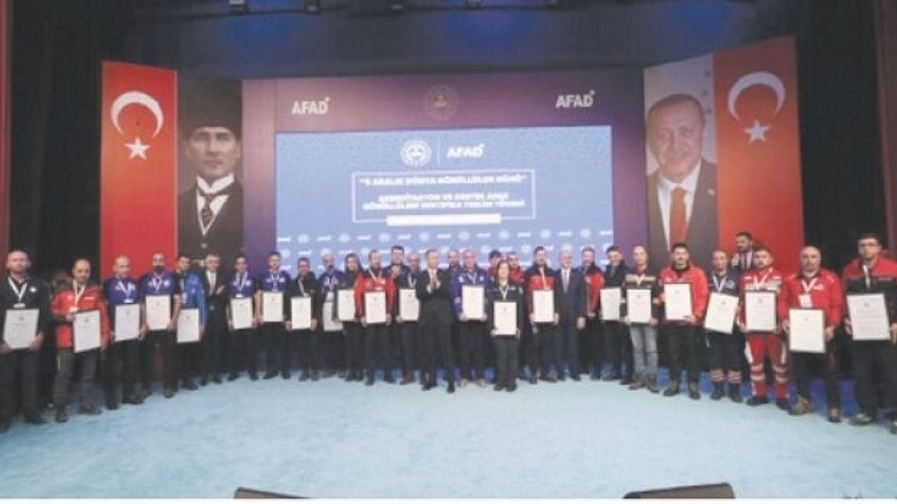 ÇOSB Arama Kurtarma Ekibi, AFAD Akreditasyon Belgesi aldı