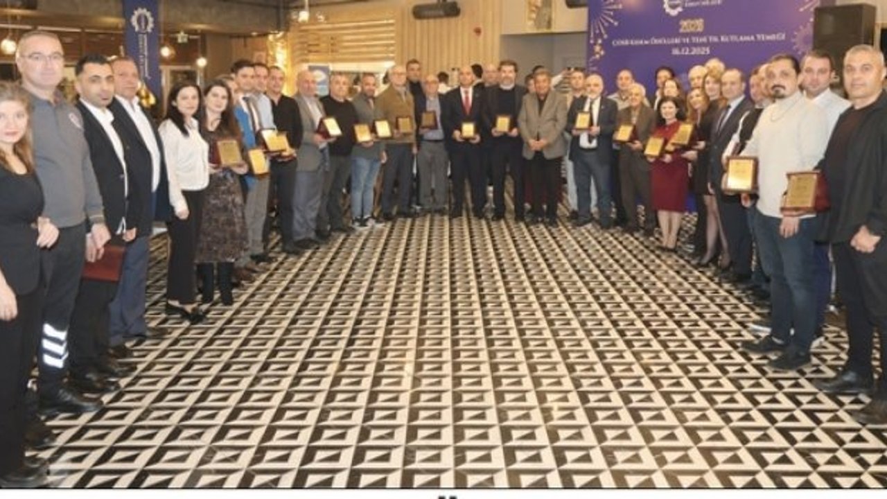 ÇOSB Kıdem Ödülleri Töreni gerçekleştirildi