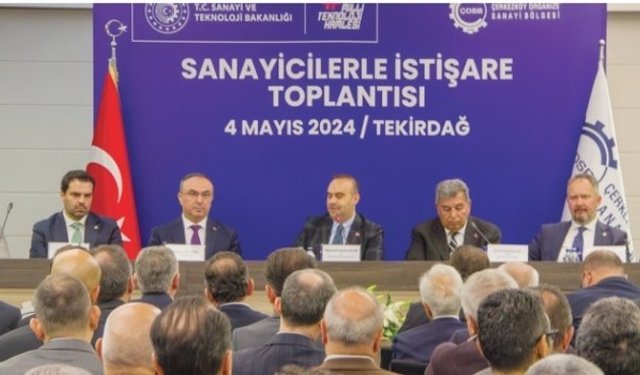 Sanayi Bakanı Kacır, ÇOSB sanayicisiyle buluştu