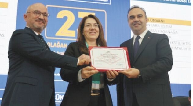 ÇOSB, Yeşil OSB Sertifikasını OSBÜK Genel Kurulu’nda aldı